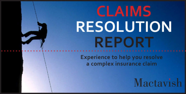 Claims resolution report